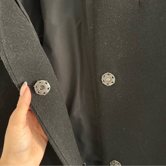 Abercrombie Black Coat - Picture 3 of 5